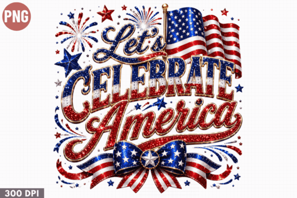 Elevate Your Creative Business with the Celebrate America Patriotic PNG