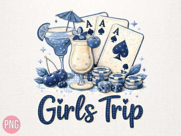 Elevating Summer Memories with the Girls Trip Summer Card Cocktail PNG