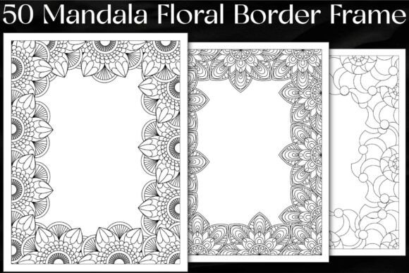 Evaluating the Mandala Floral Border Frame for Creative Projects