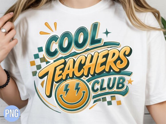 Integrating the Cool Teachers Club Retro Smiley PNG into Your Creative Workflow