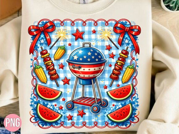Patriotic BBQ Grill Independence Day PNG Guide