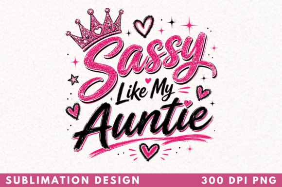 Sassy Like My Auntie T-shirt PNG Design Guide