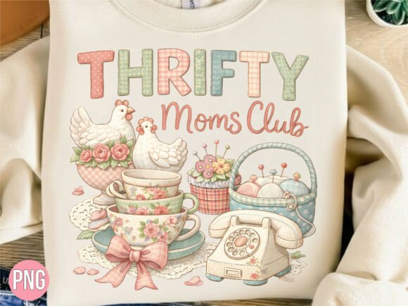 Strategic Branding with the Thrifty Moms Club PNG Shirt T-shirt Design