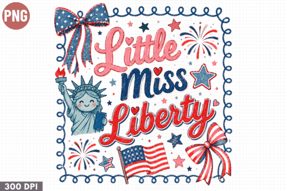 Unleashing Creativity with the Little Miss Liberty Patriotic PNG