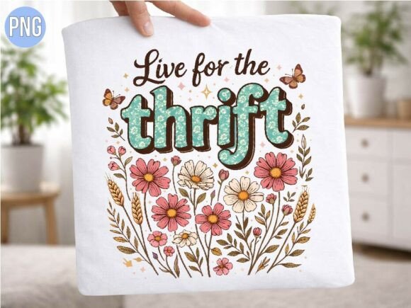 Unlocking Creative Potential: The Strategic Value of the Live for the Thrift Wildflower PNG Shirt Design