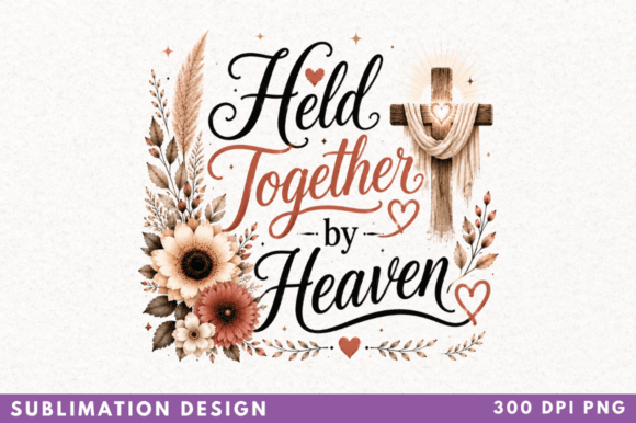 Unlocking Creative Potential with the Held Together by Heaven Sublimation PNG