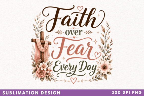 Unlocking Creativity: The Power of Faith Over Fear Sublimation Designs for Modern Makers