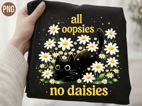 Unlocking Creativity with the All Oopsies No Daisies Black Cat PNG