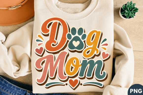 Unlocking Creativity with the Dog Mom Cute Paw Print T-shirt PNG Design
