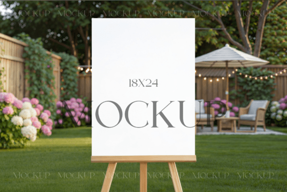 Vertical 18x24 Sign Mockup for Coastal Designs