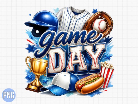 Vintage Baseball Game Day T-shirt PNG Design